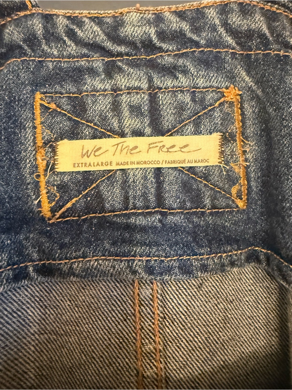 We The Free Blue Denim Pinafore Dress - Picture 5 of 7